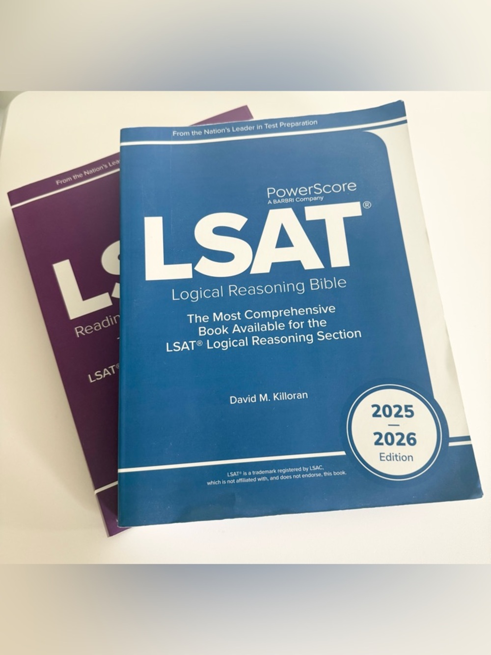 Power score LSAT reading and logic bundle - lightly used (some pages folded)